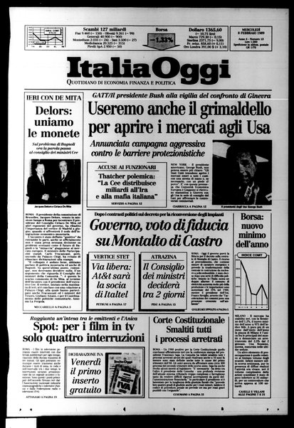 Italia oggi : quotidiano di economia finanza e politica